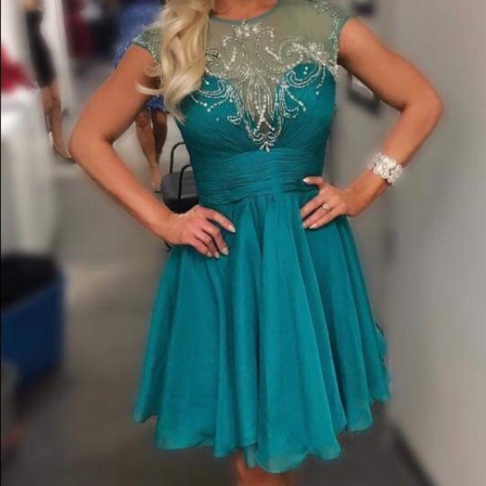 Teal Cocktail Dress